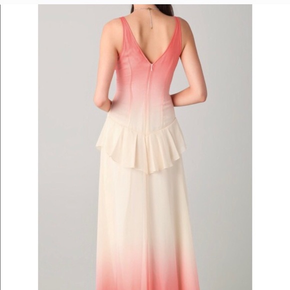 NWOT beautiful ombré silk Charlotte Ronson gown 2 - Picture 3 of 3